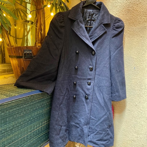 None Jackets & Blazers - Wool- blend coat 🧥,Size -M,Fabric- Wool - Nylon, Colour - Dark Blue.💙